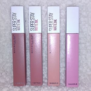 Lot of 4 Maybelline super stay matte ink
